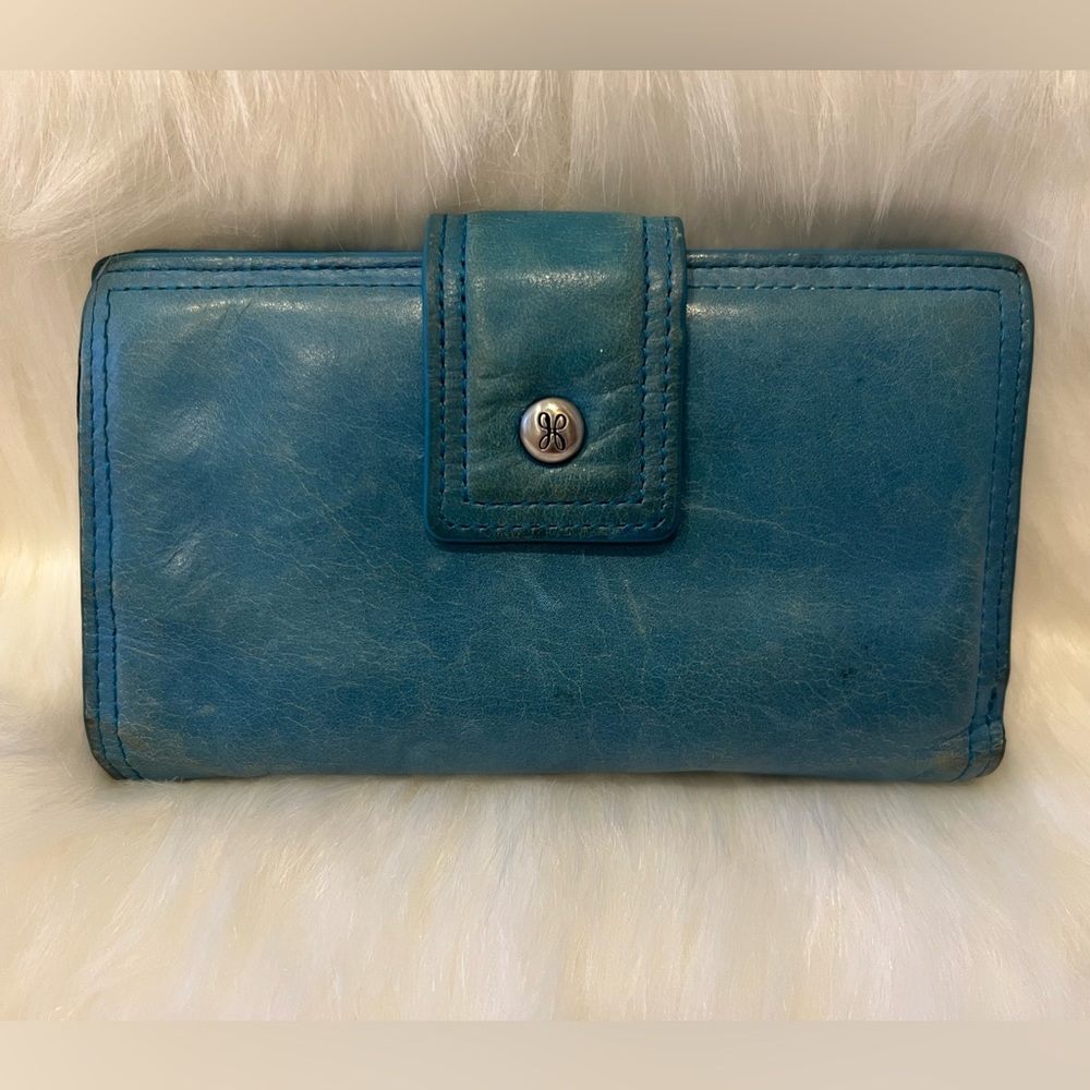 Hobo Blue Leather Women's Wallet